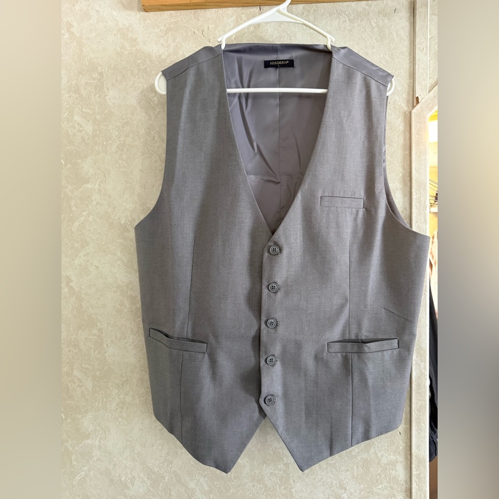 Men's Gray Suit Vest